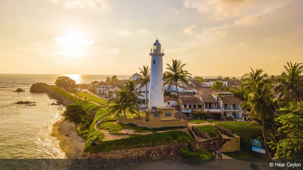 Galle city ariel view